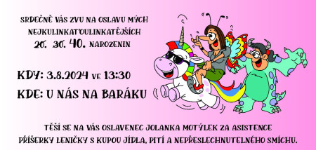 pozvánka na oslavu narozenin